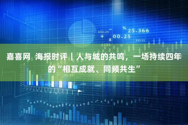 嘉喜网  海报时评｜人与城的共鸣，一场持续四年的“相互成就、同频共生”