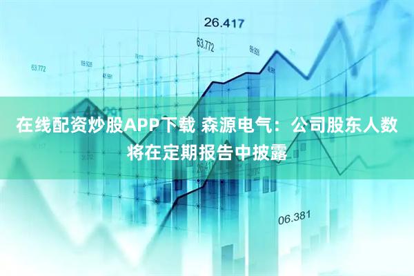 在线配资炒股APP下载 森源电气：公司股东人数将在定期报告中披露